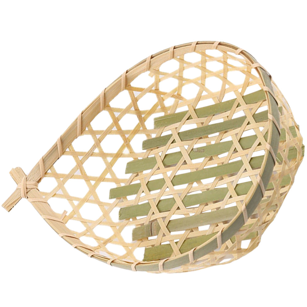 Snacks Food Gift Baskets - Handmade Woven Bamboo Fish-Shaped Basket Multipurpose