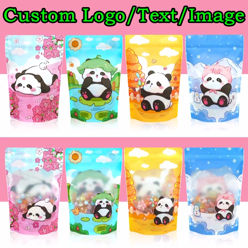 Logo Food Snack - 10 Chiếc/100 Chiếc Lá Nhôm Đứng