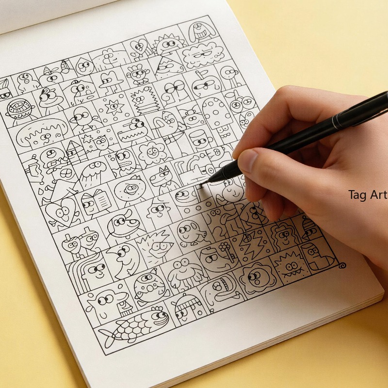 Anxious Relief Hand Picture Bo - đánh giá và giá Food And Snacks Coloring Book