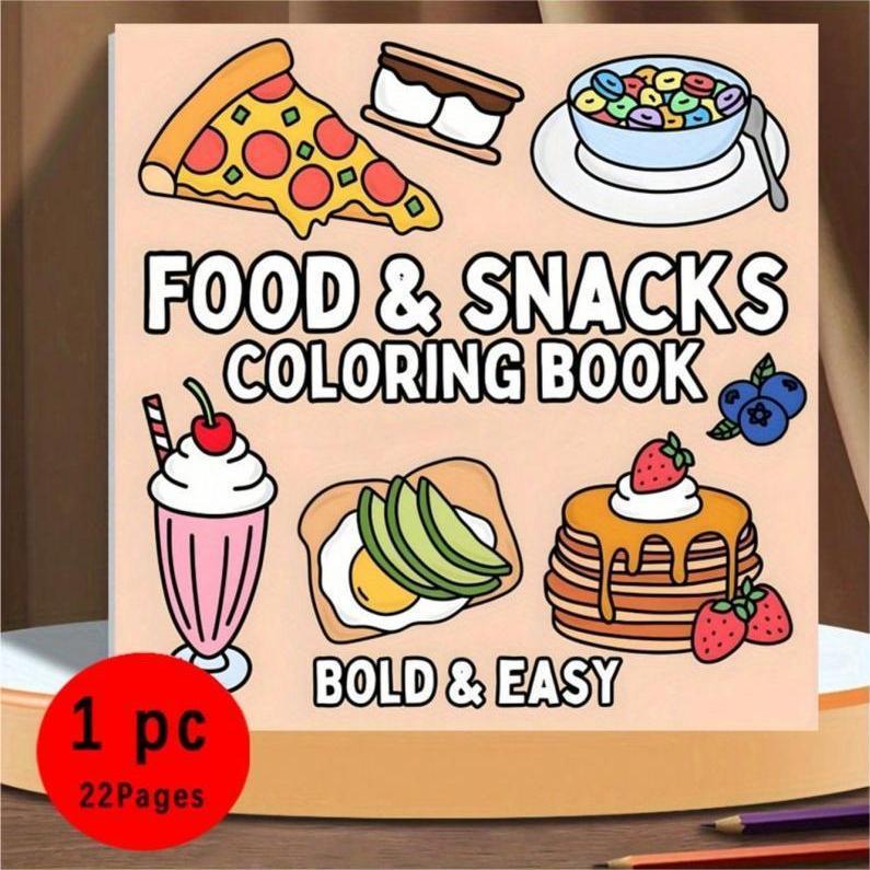 New Food & Snack Themed Colori - đánh giá và giá Food And Snacks Coloring Book