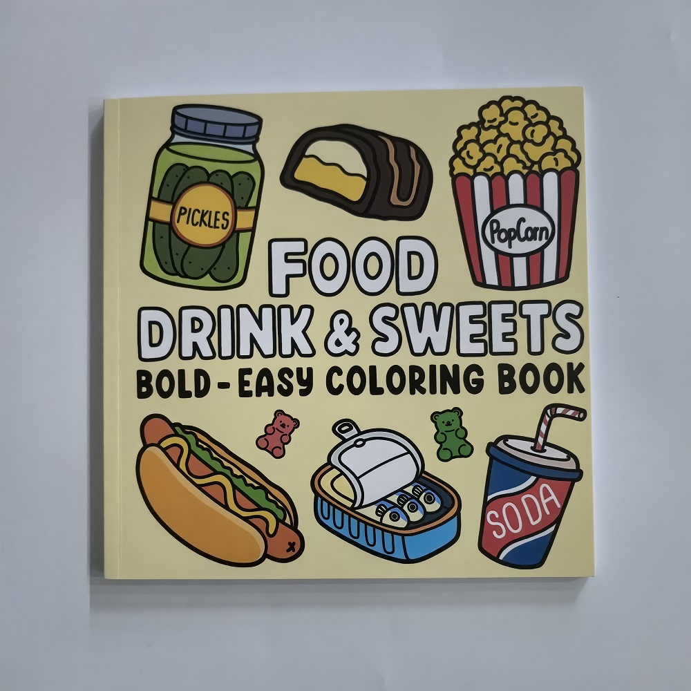 Food Drinks and Desserts Color - đánh giá và giá Food And Snacks Coloring Book