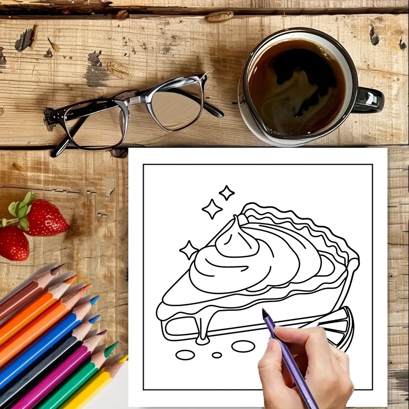 Easy Food and Snacks Coloring  - đánh giá và giá Food And Snacks Coloring Book