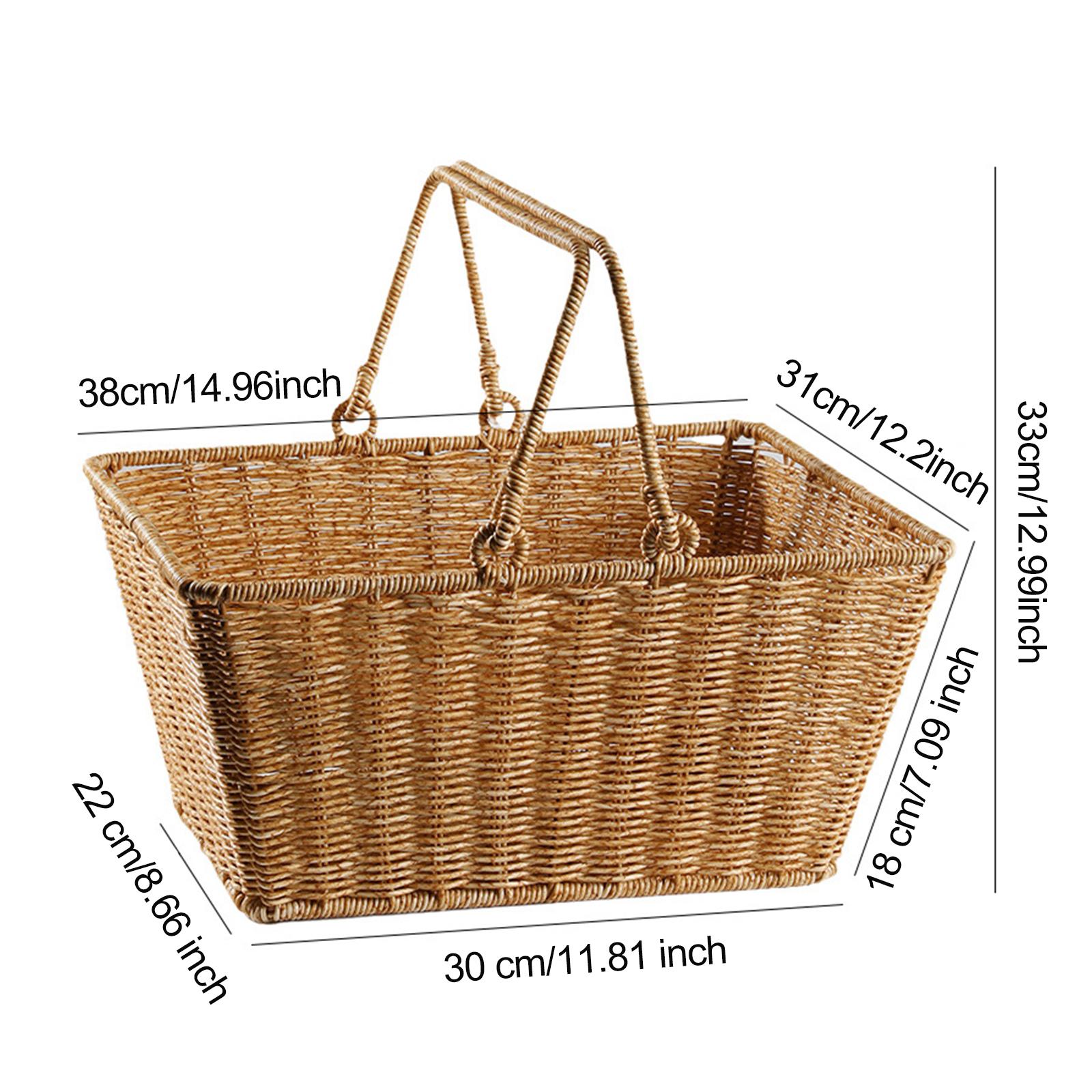 Picnic Storage Basket with Han - đánh giá và giá Snacks Food Gift Baskets