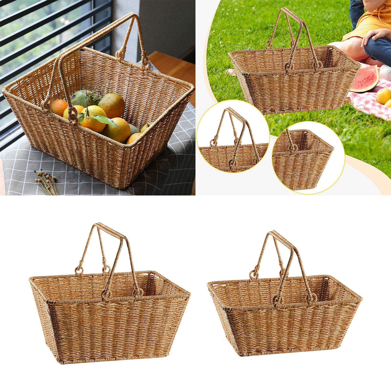 Picnic Storage Basket with Han - đánh giá và giá Snacks Food Gift Baskets