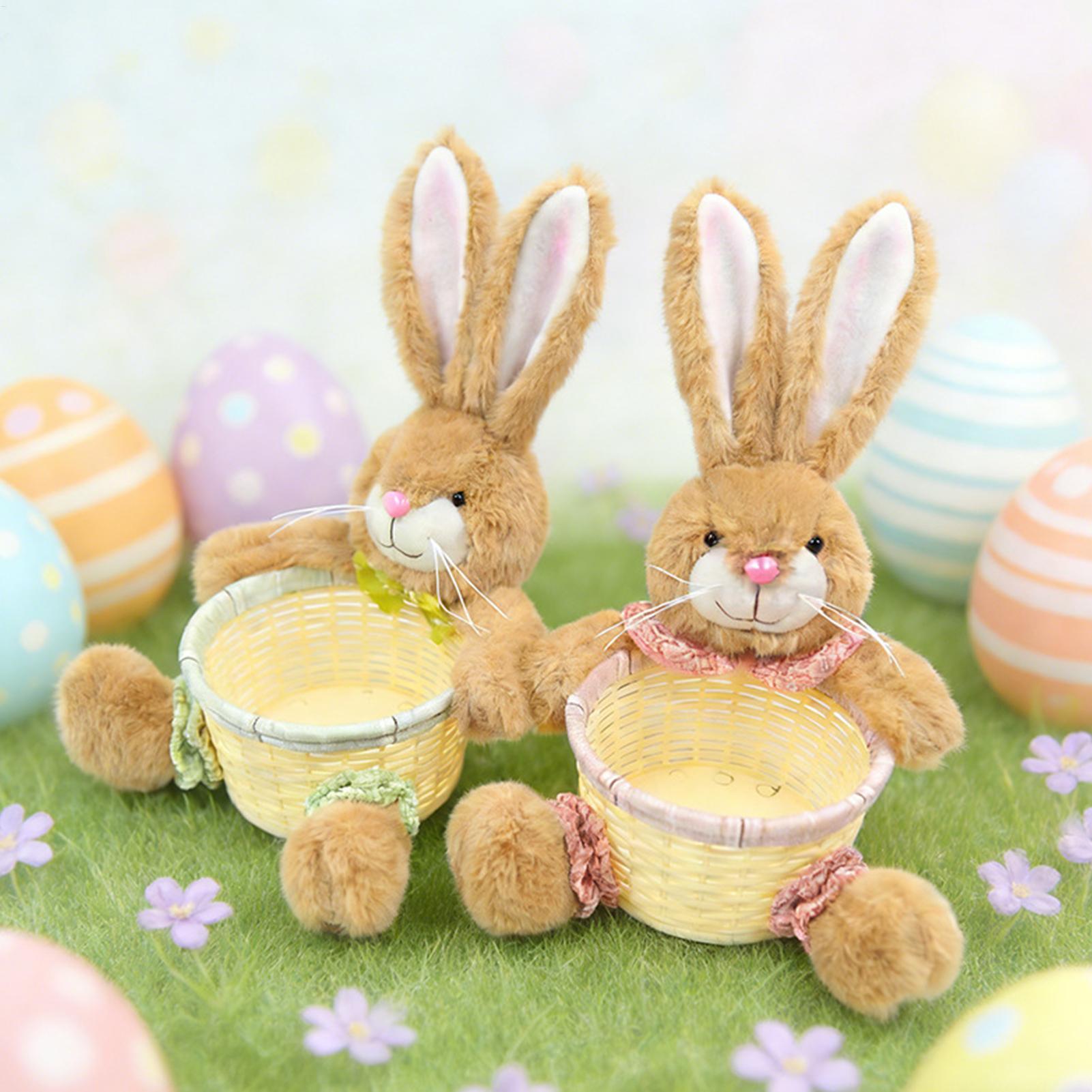 Easter Bunny Basket Rabbits Sh - đánh giá và giá Snacks Food Gift Baskets