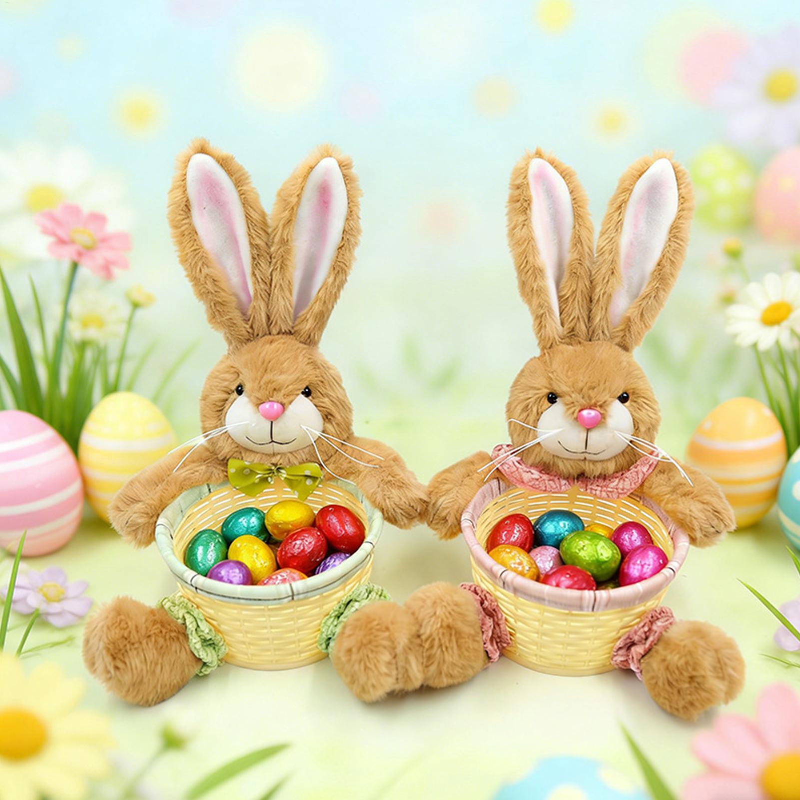 Easter Bunny Basket Rabbits Sh - đánh giá và giá Snacks Food Gift Baskets