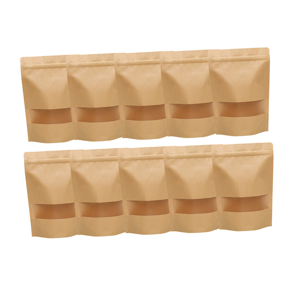 50Pcs Kraft Paper Zipper Seale - đánh giá và giá Snacks Food In Us