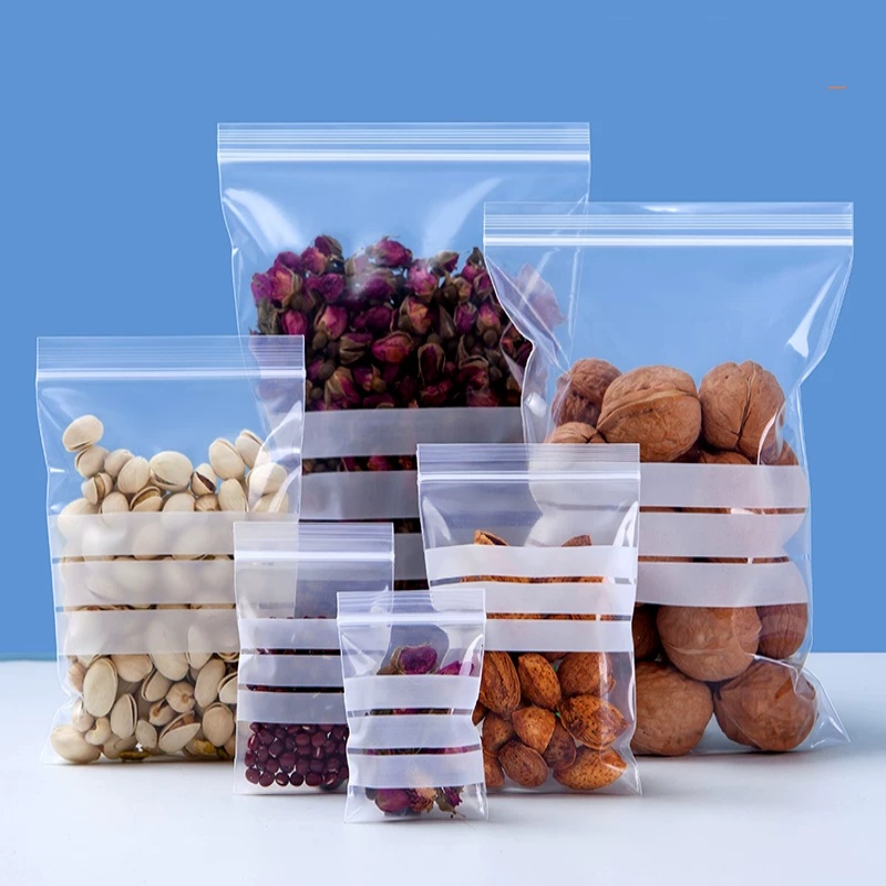 Bộ 100 PE Cao Cấp Nhựa Trong V - đánh giá và giá Logo Food Snack