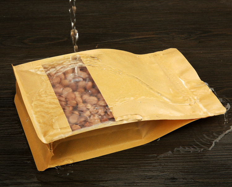 50PCS 3D Stand-up Kraft Paper  - đánh giá và giá Logo Food Snack