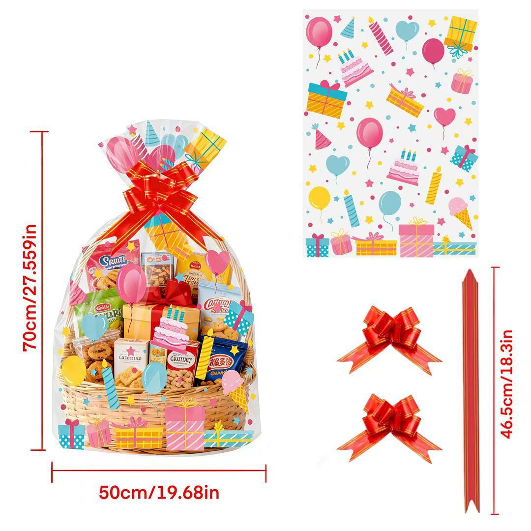 20pcs Birthday Print Clear OPP - đánh giá và giá Snacks Food Gift Baskets