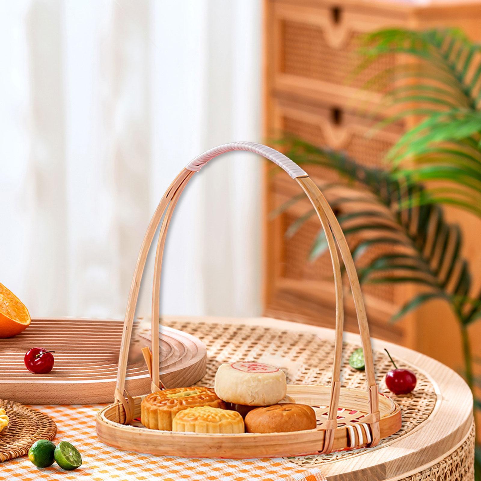 Woven Bamboo Snack Stand Food  - đánh giá và giá Snacks Food Gift Baskets