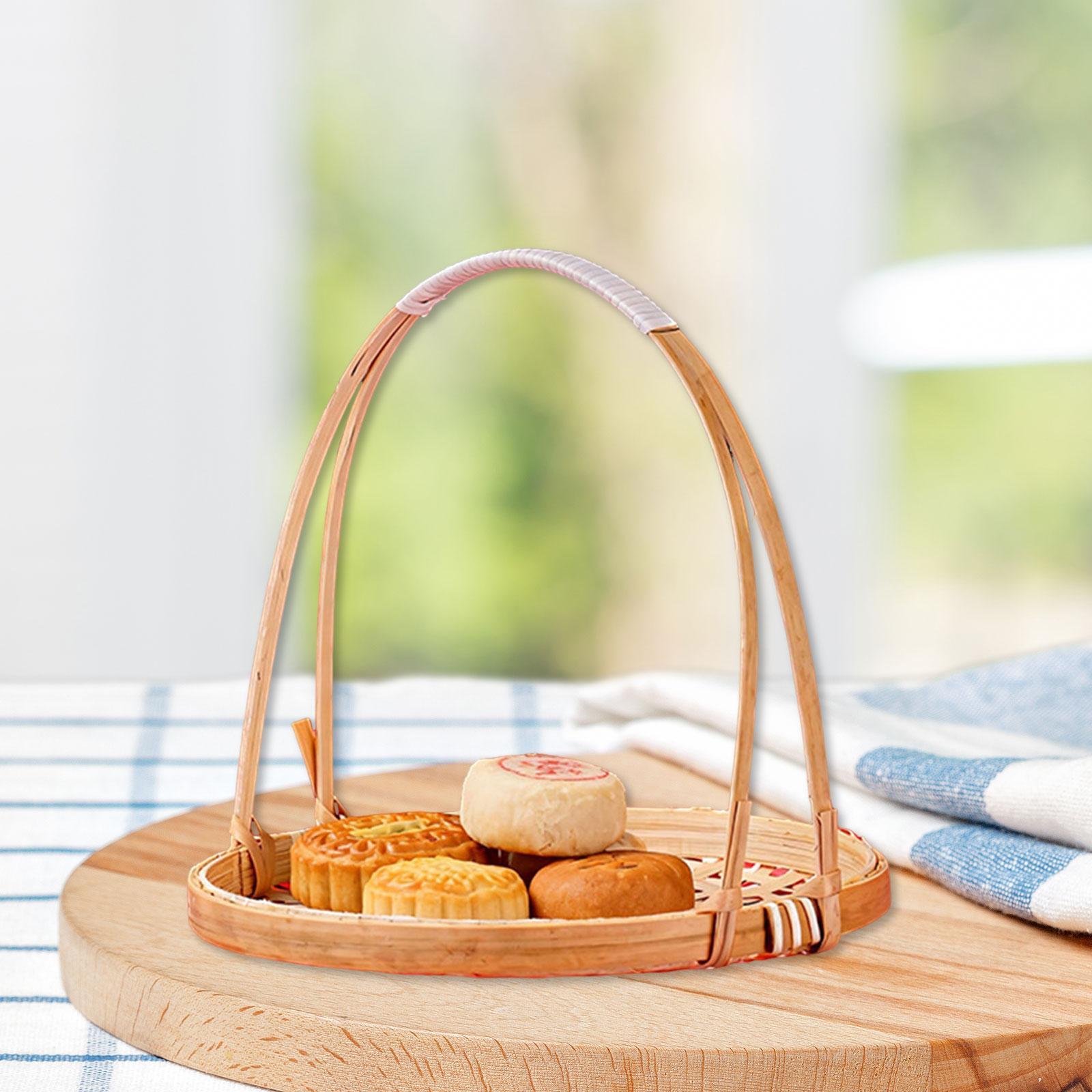 Woven Bamboo Snack Stand Food  - đánh giá và giá Snacks Food Gift Baskets
