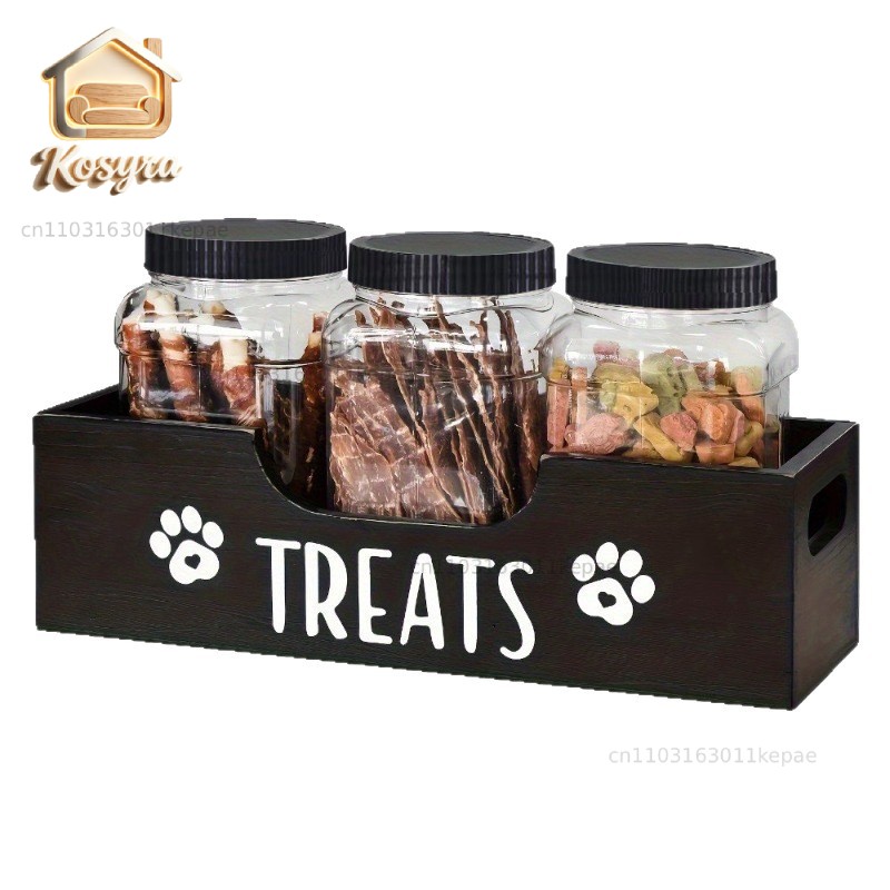 Wooden dog food container stor - đánh giá và giá Food Snacks Amazon