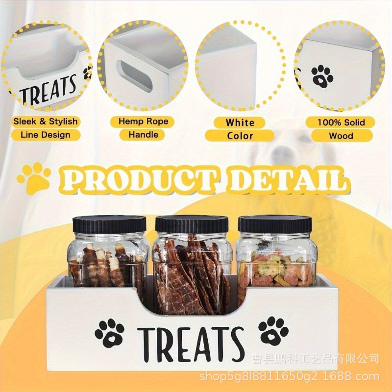 Wooden dog food container stor - đánh giá và giá Food Snacks Amazon