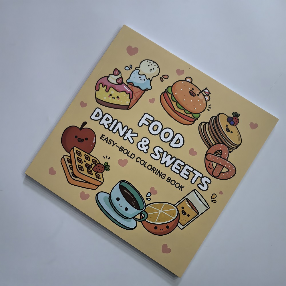 Food Drink & Sweets Easy-bold  - đánh giá và giá Food And Snacks Coloring Book