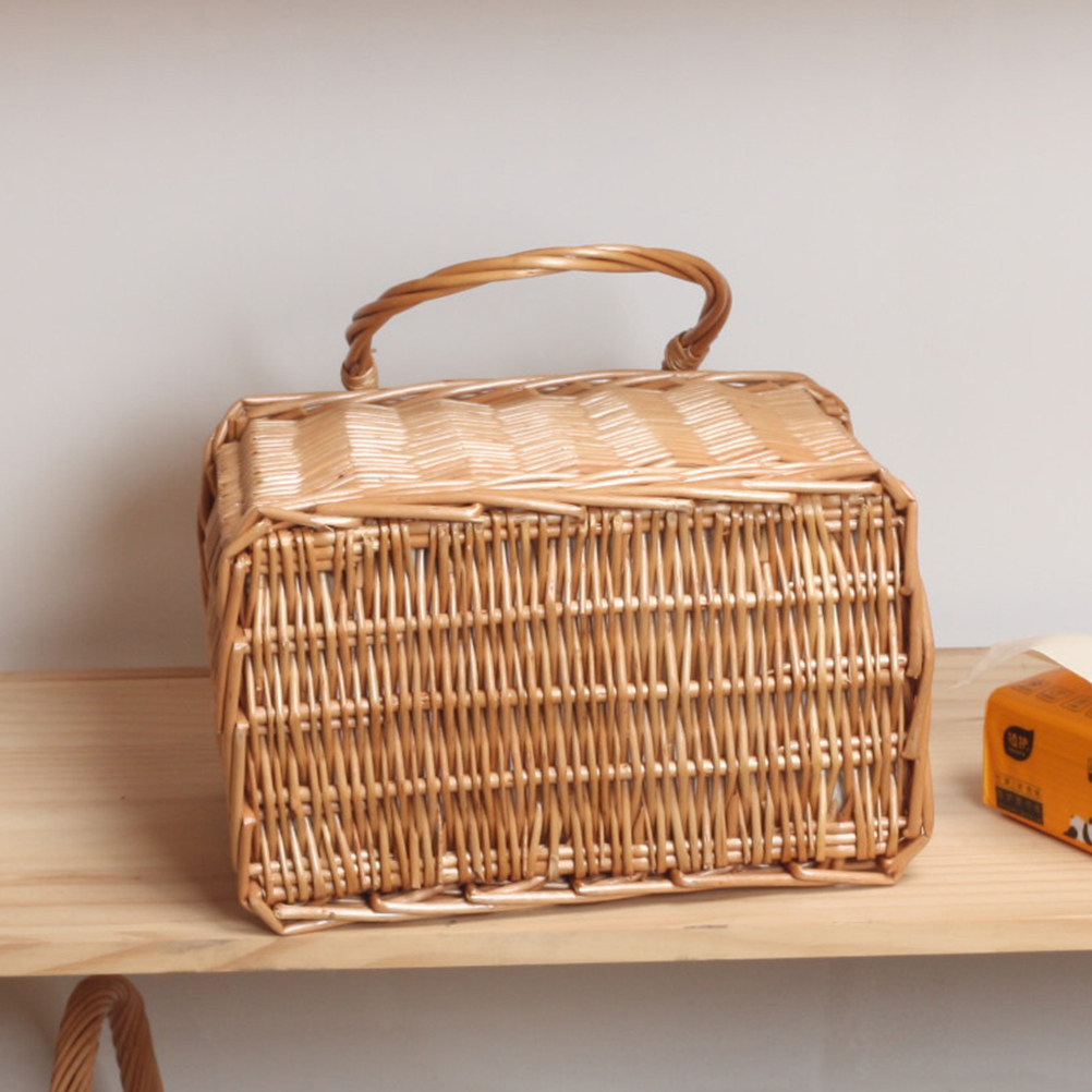 1Pcs Wicker Storage Basket Por - đánh giá và giá Snacks Food Gift Baskets