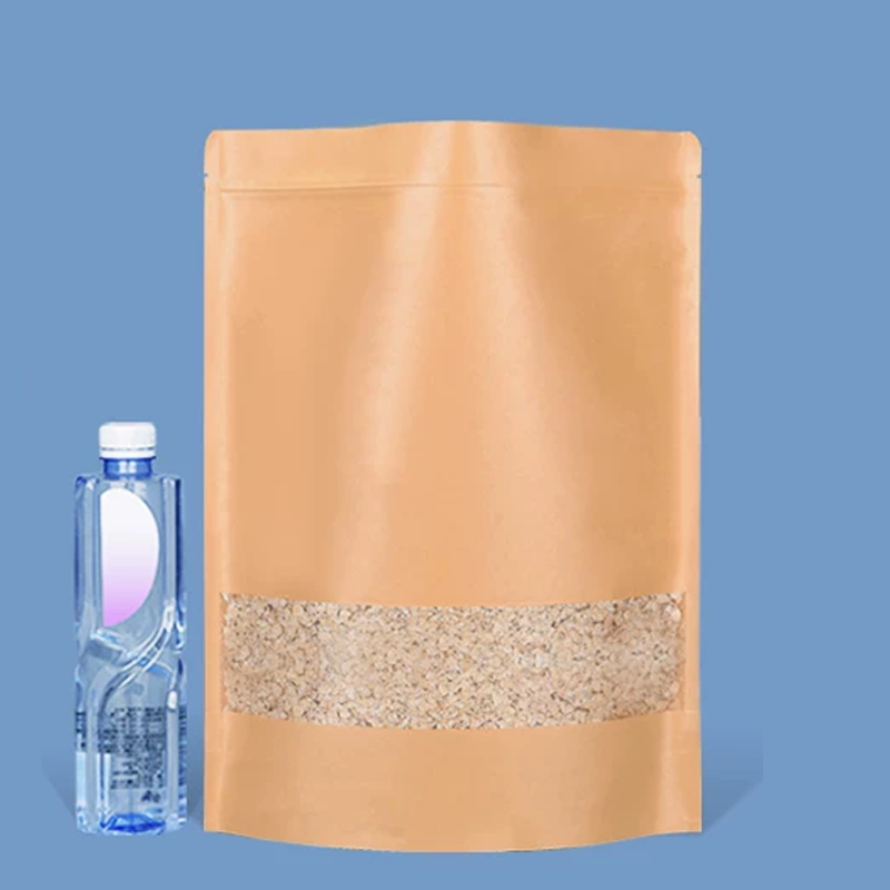 50 kraft paper bags,windowed s - đánh giá và giá Logo Food Snack