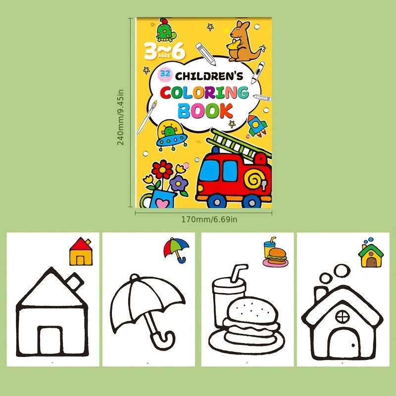 Children's Drawing Book, Conta - đánh giá và giá Food And Snacks Coloring Book
