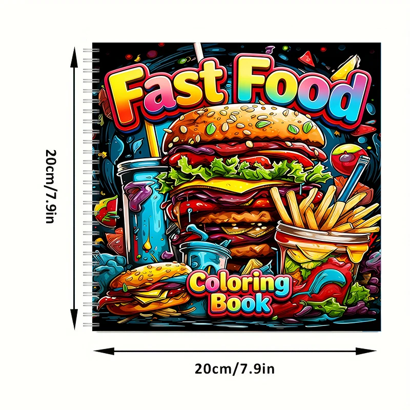Fast Food Coloring Book for Ad - đánh giá và giá Food And Snacks Coloring Book