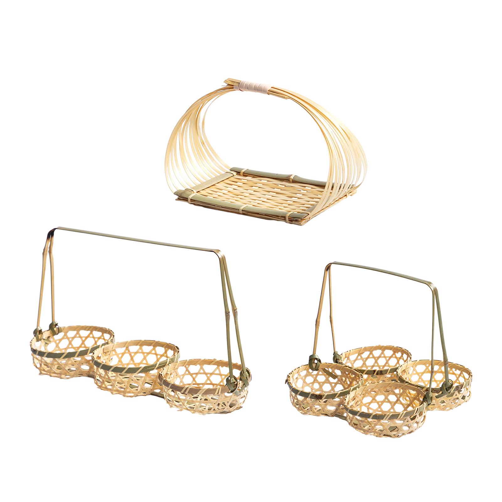 Picnic Woven Basket Bamboo Foo - đánh giá và giá Snacks Food Gift Baskets